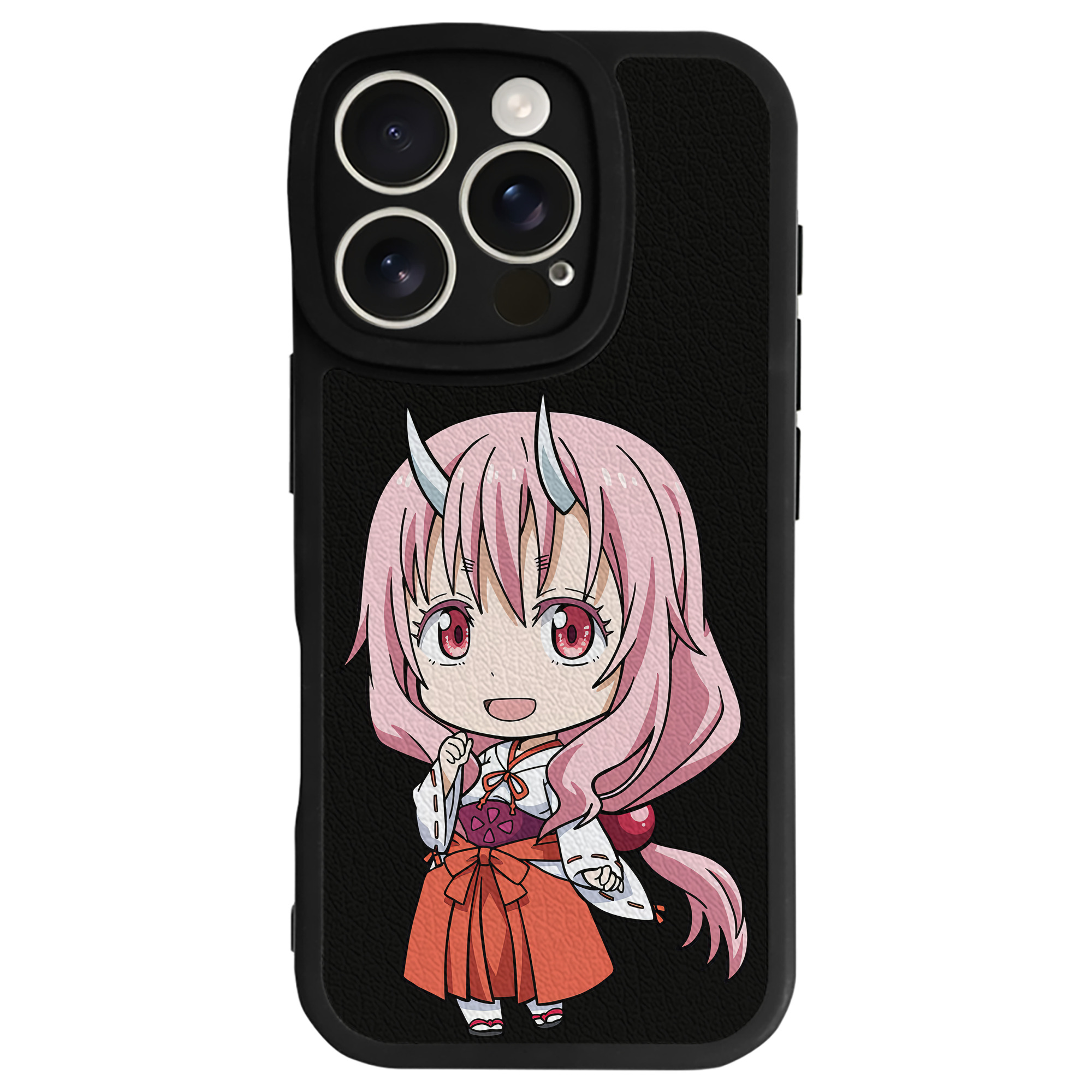 （画像用） 転スラ Regarding Reincarnated to Slime 【iPhone 16シリーズ対応】シリコンスマホケース（レザー調） 材質：シリコン
